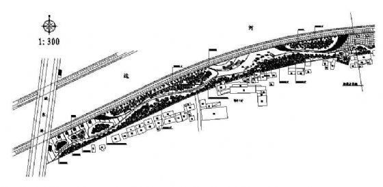 滨河景观绿带设计图纸施工图下载【ID:161027100】