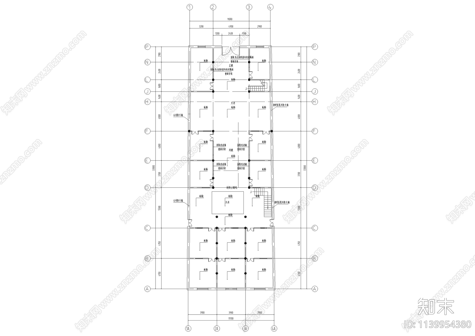 江西祠堂古建筑修缮cad施工图下载【ID:1139954380】