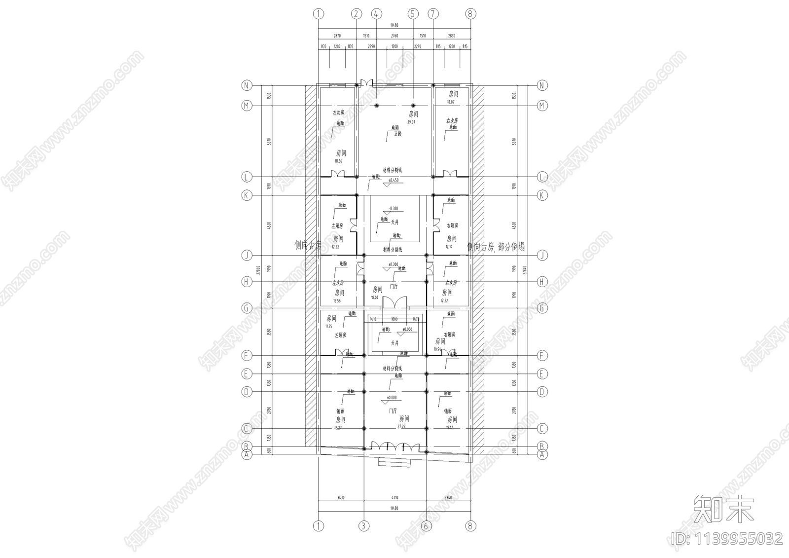 江西祠堂古建筑修缮cad施工图下载【ID:1139955032】