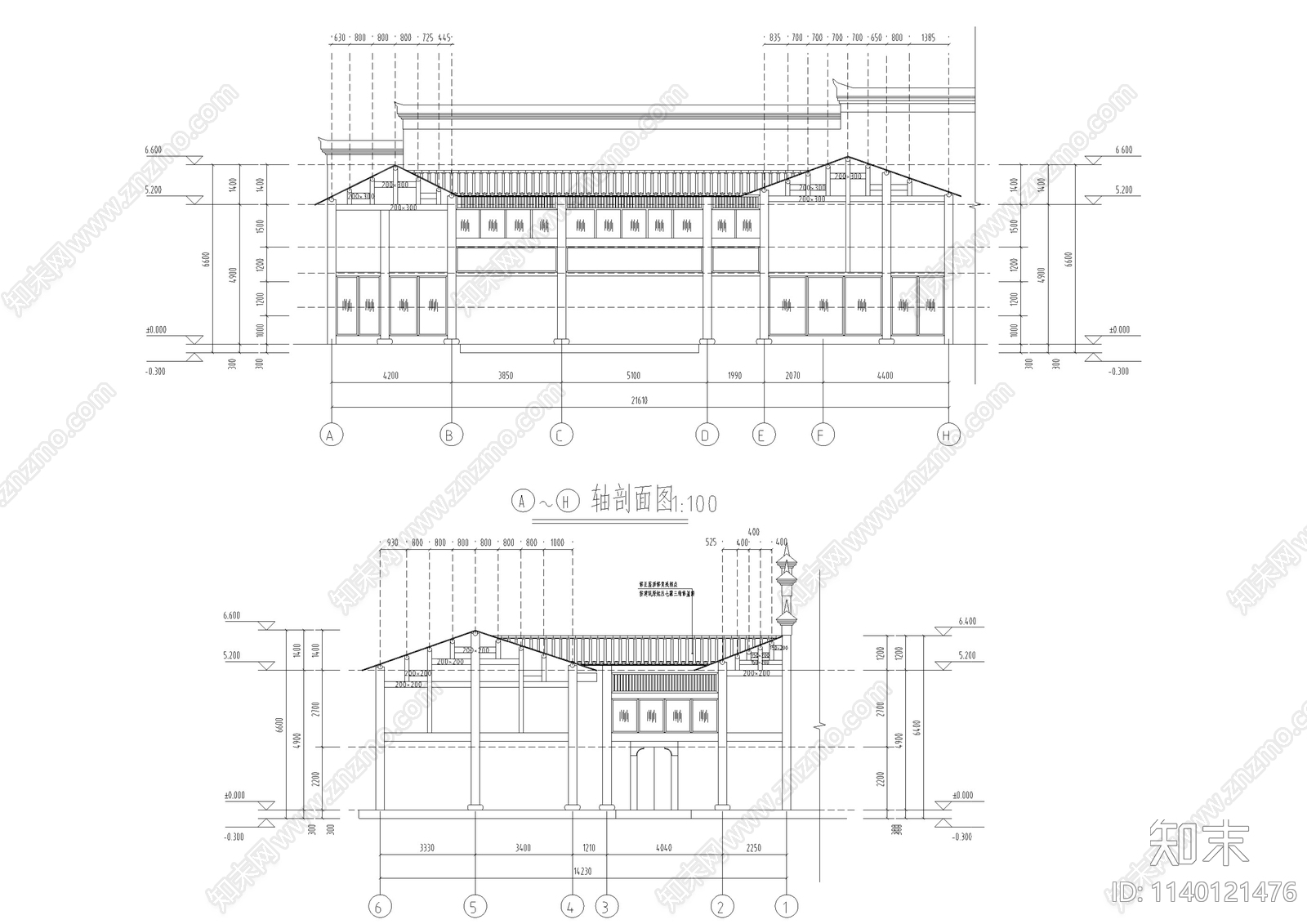 染布坊古建筑cad施工图下载【ID:1140121476】