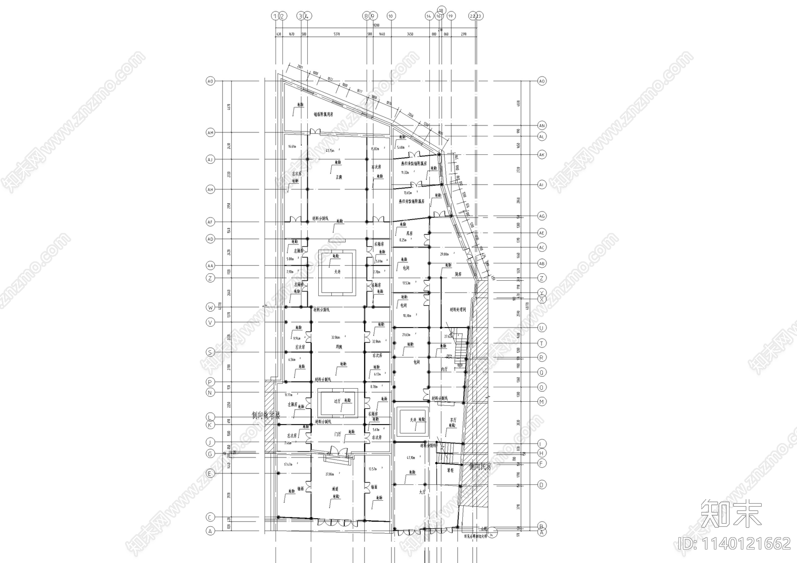 江西祠堂古建筑cad施工图下载【ID:1140121662】