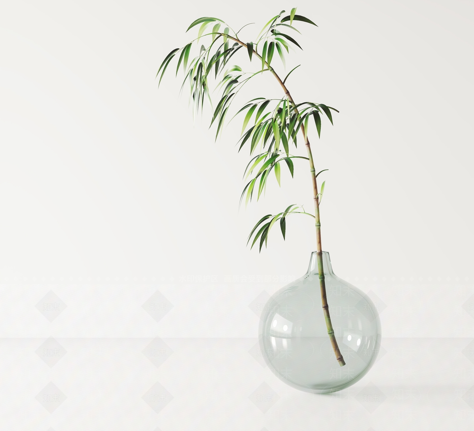 水生植物3D模型下载【ID:1139960798】