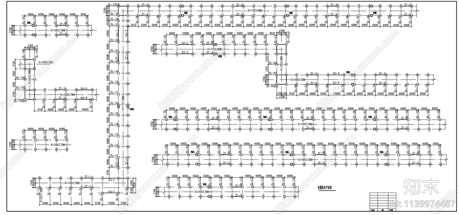 钢结构电缆架节点cad施工图下载【ID:1139974487】