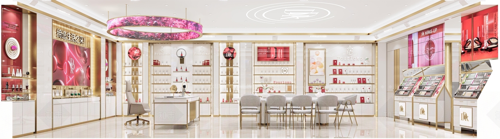 现代美妆店SU模型下载【ID:1139982596】