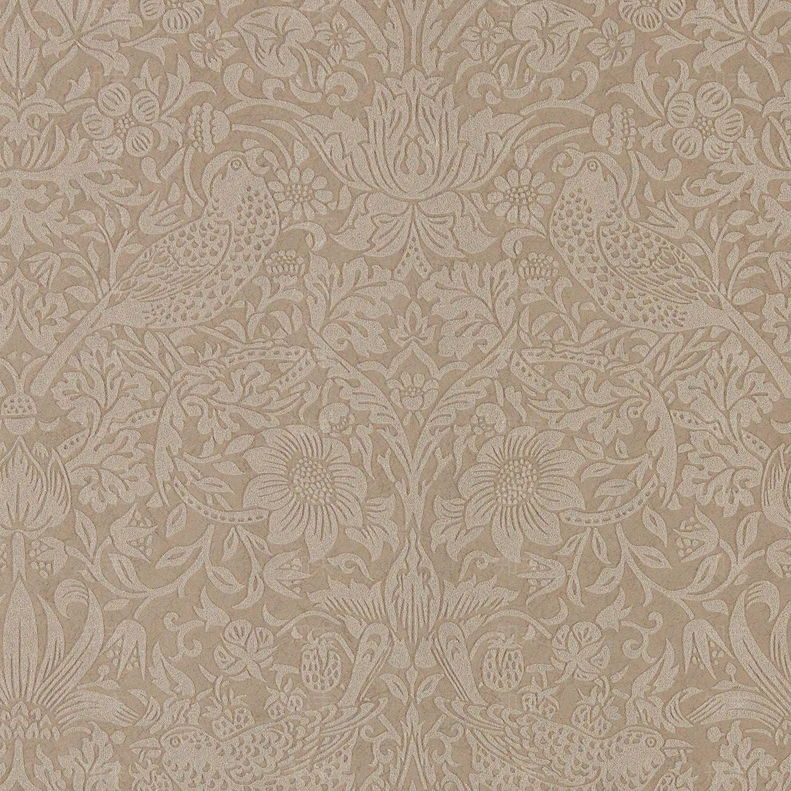 无缝欧式咖色植物纹墙布	贴图下载【ID:1139984141】