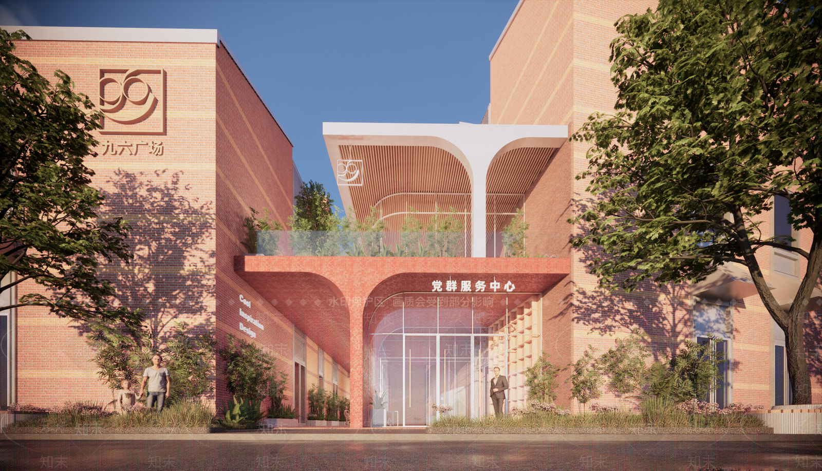 现代服务活动中心SU模型下载【ID:1139987441】