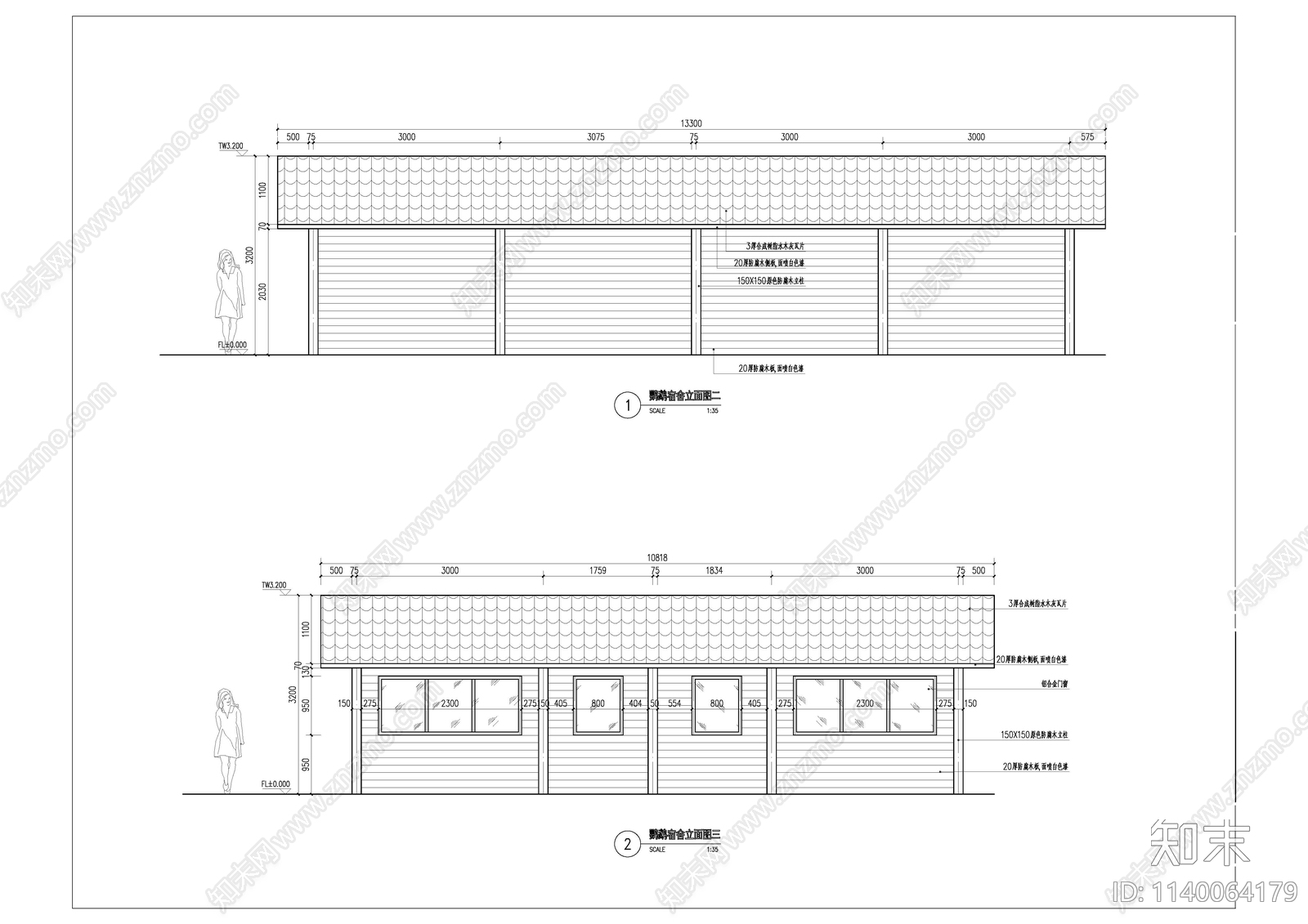 动物园鹦鹉宿舍建筑cad施工图下载【ID:1140064179】