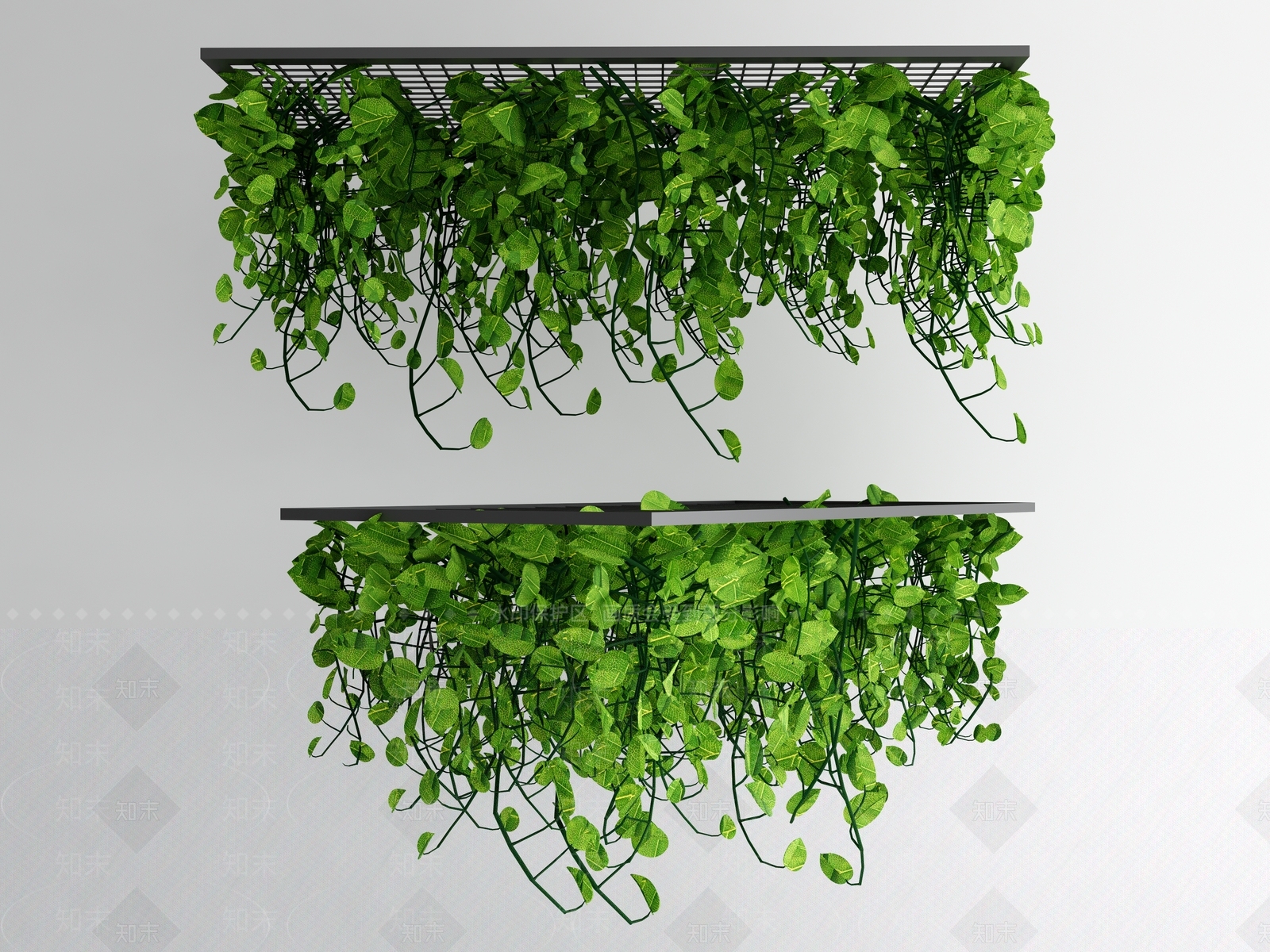 绿植吊篮SU模型下载【ID:1140003044】