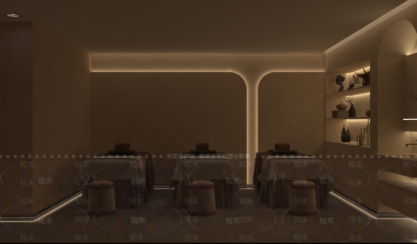 现代美容SPA店3D模型下载【ID:1140006215】