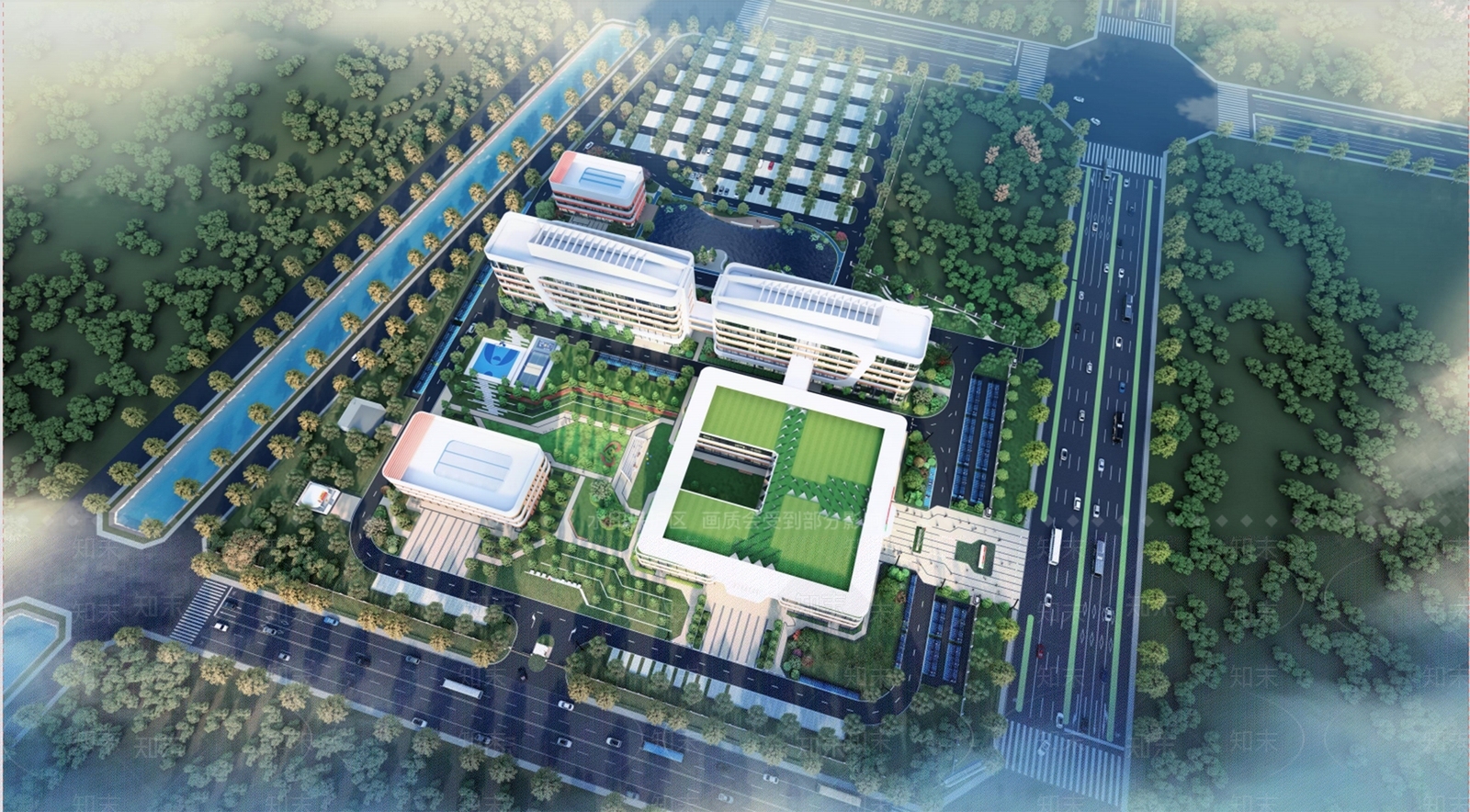 现代医院办公景观SU模型下载【ID:1140016895】
