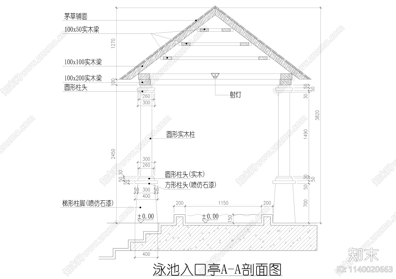 儿童戏水池按摩冲浪池详图cad施工图下载【ID:1140020663】