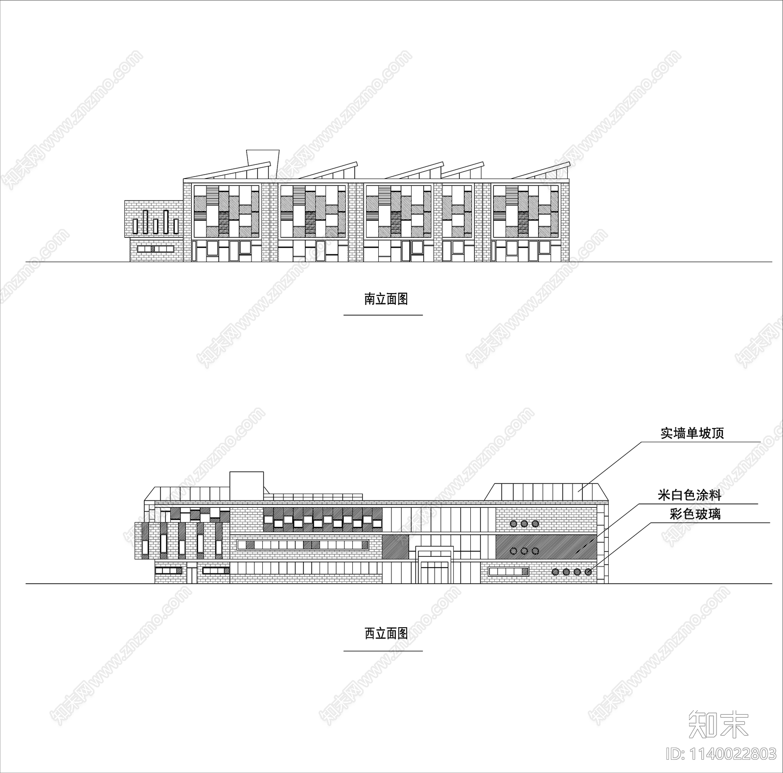 幼儿园建筑cad施工图下载【ID:1140022803】