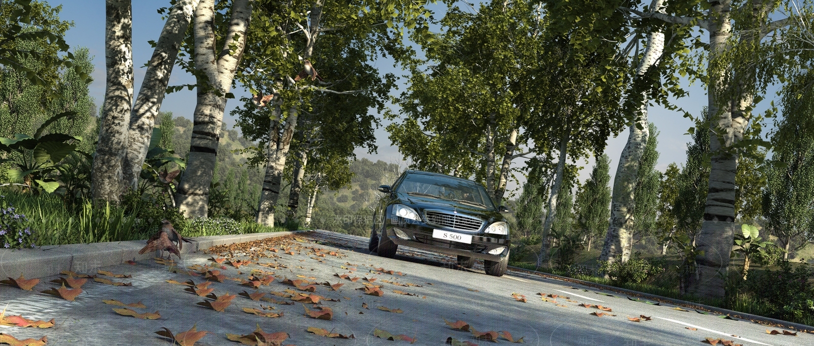 现代汽车公路SU模型下载【ID:1147074552】