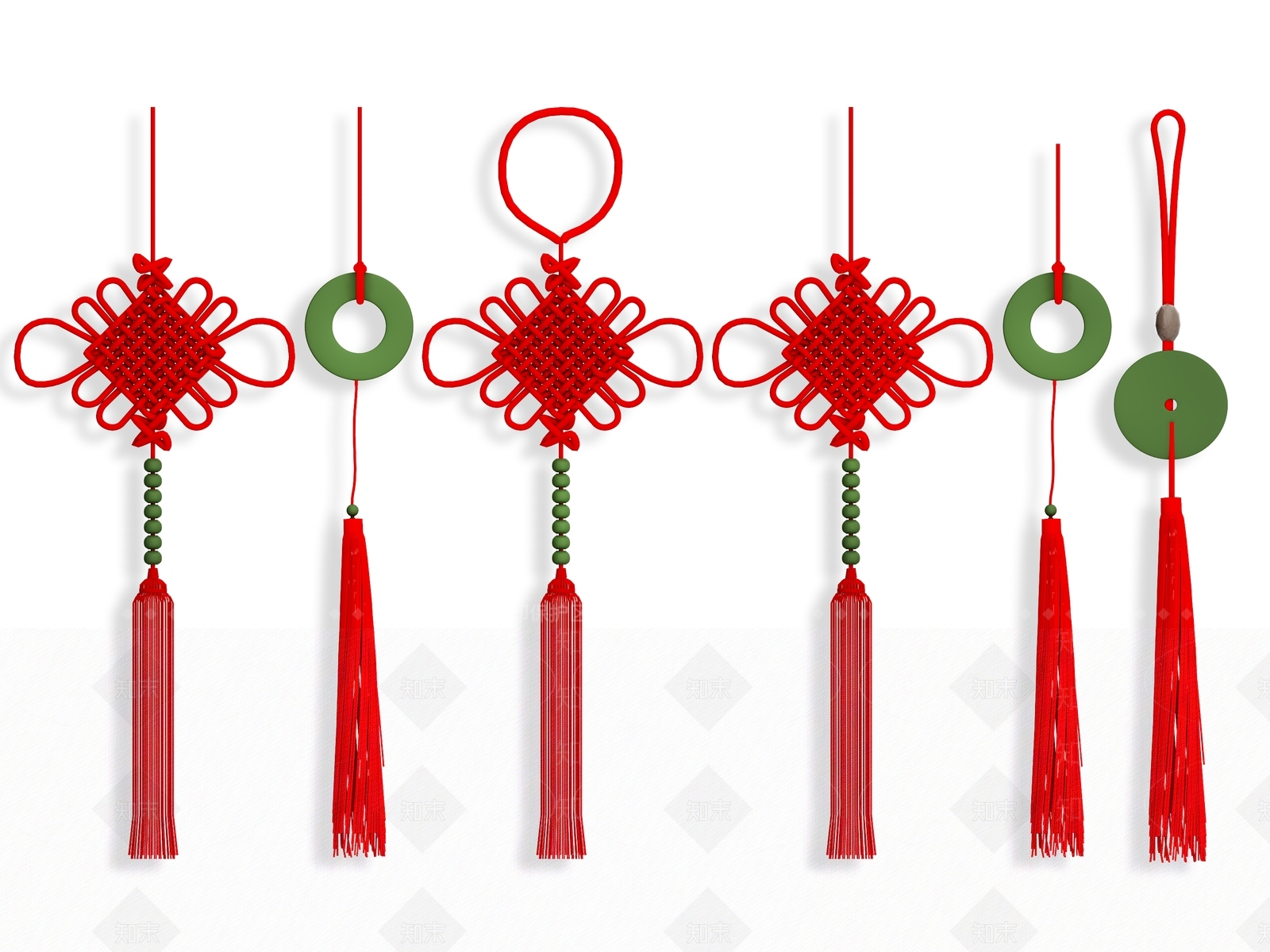 中式中国结3D模型下载【ID:1140048670】