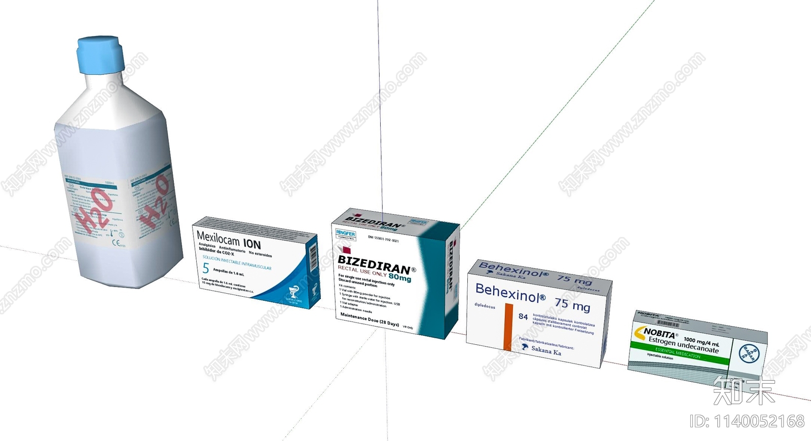 各类药品SU模型下载【ID:1140052168】