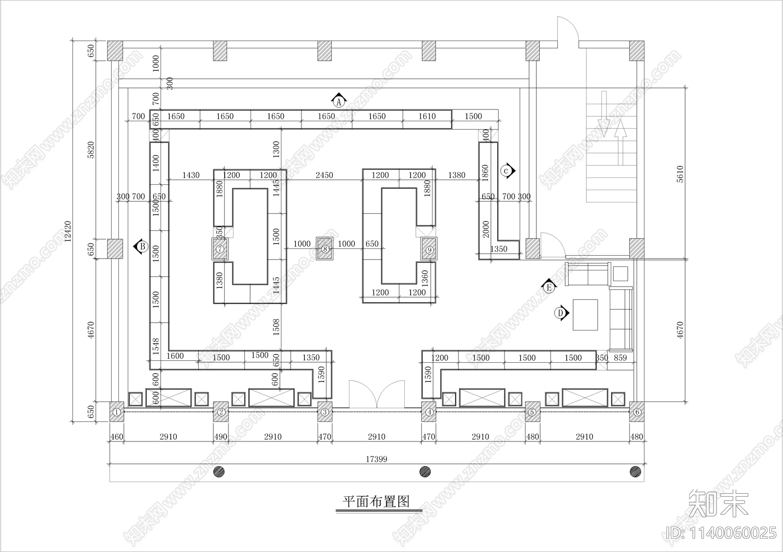 珠宝店全套装修cad施工图下载【ID:1140060025】