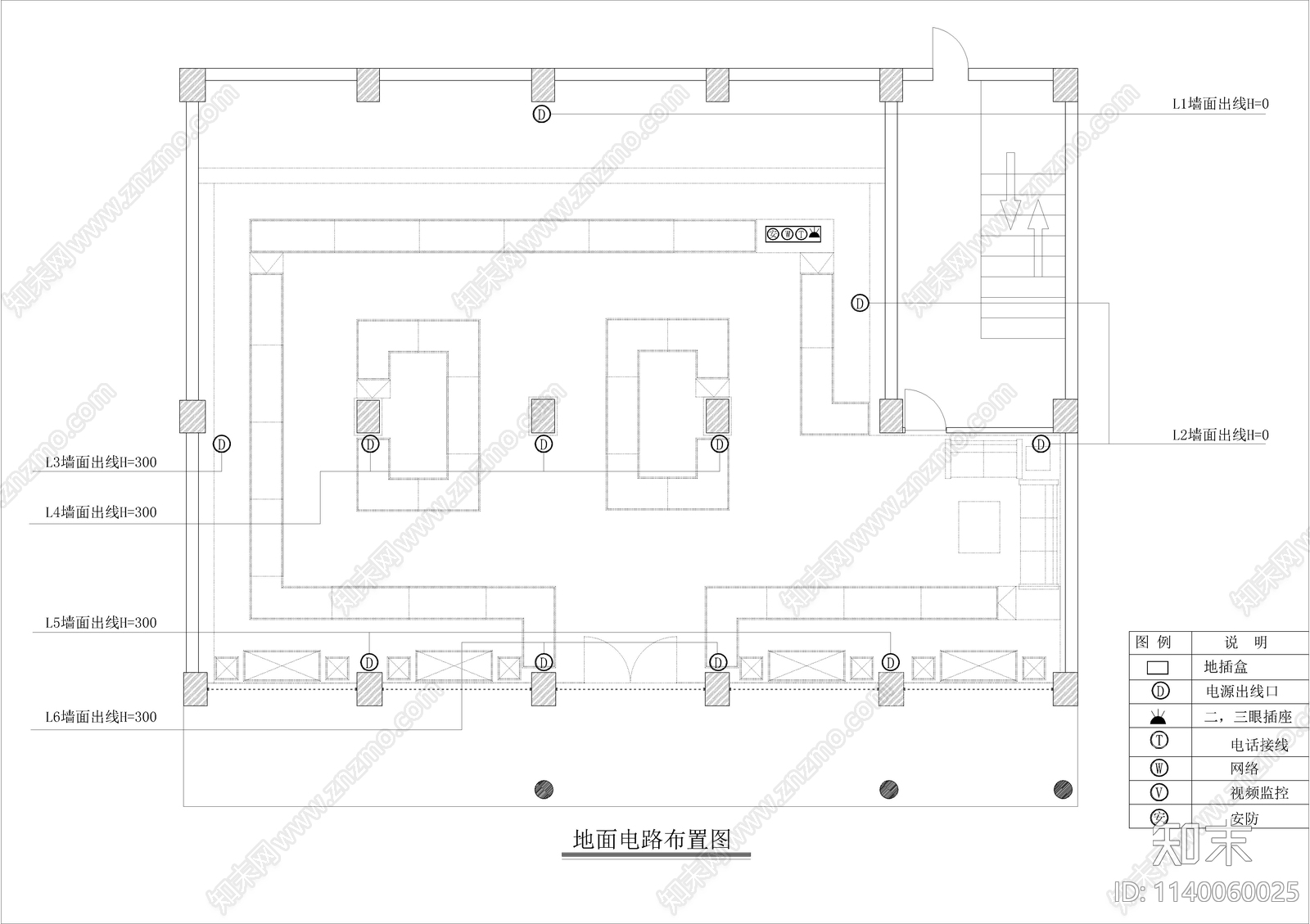 珠宝店全套装修cad施工图下载【ID:1140060025】