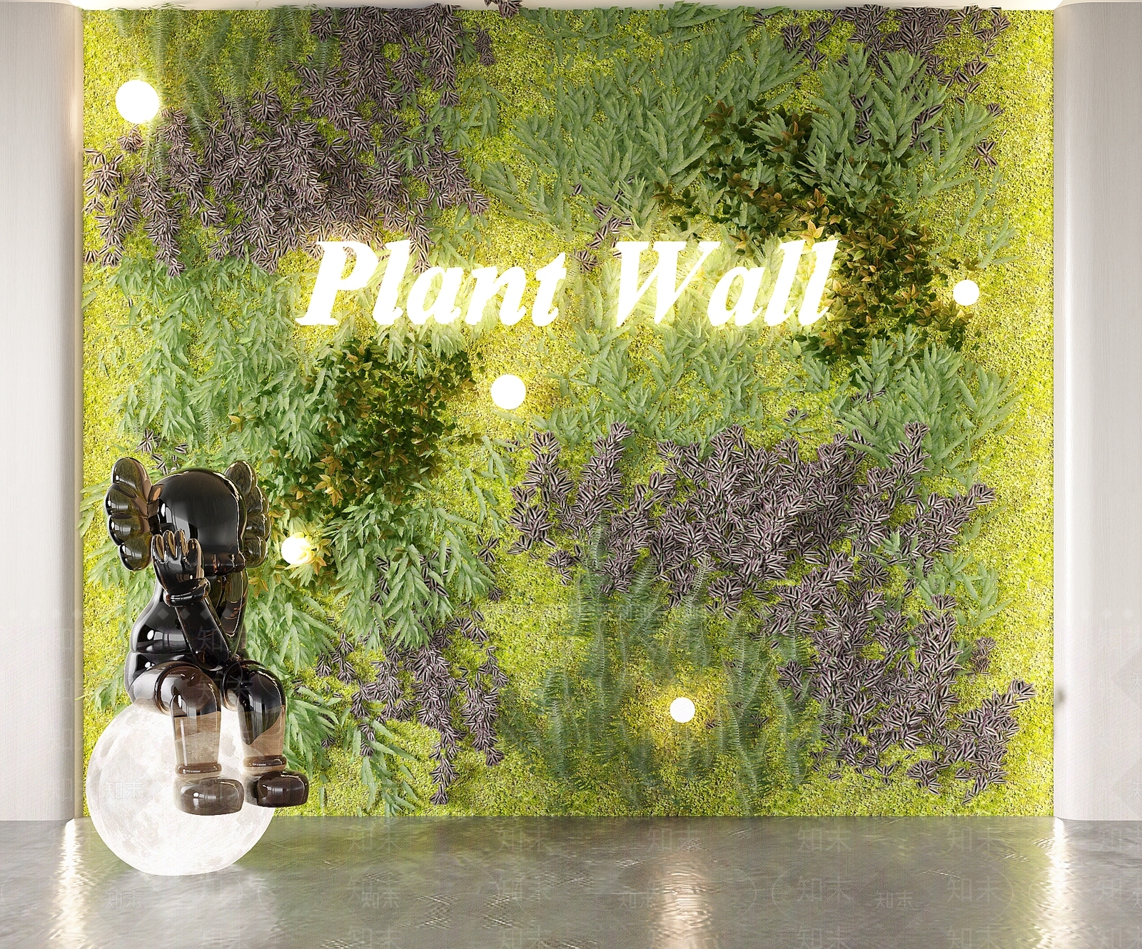 绿植墙3D模型下载【ID:1140061933】