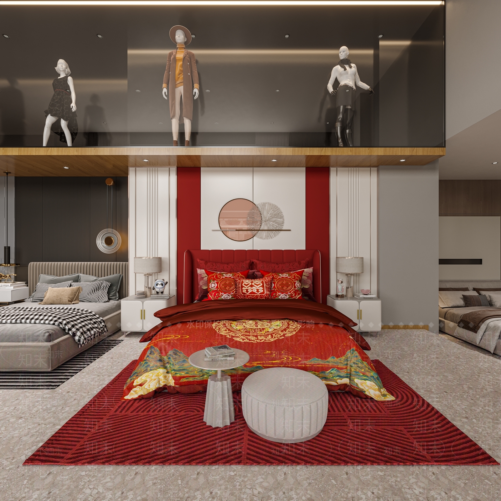 现代家居专卖店3D模型下载【ID:1140066603】