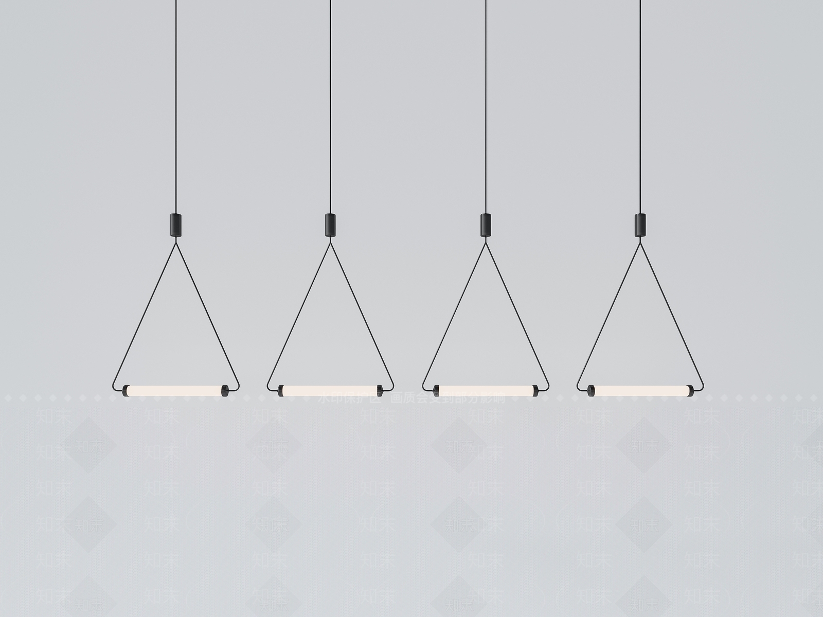 新中式茶室吊灯3D模型下载【ID:1140069552】