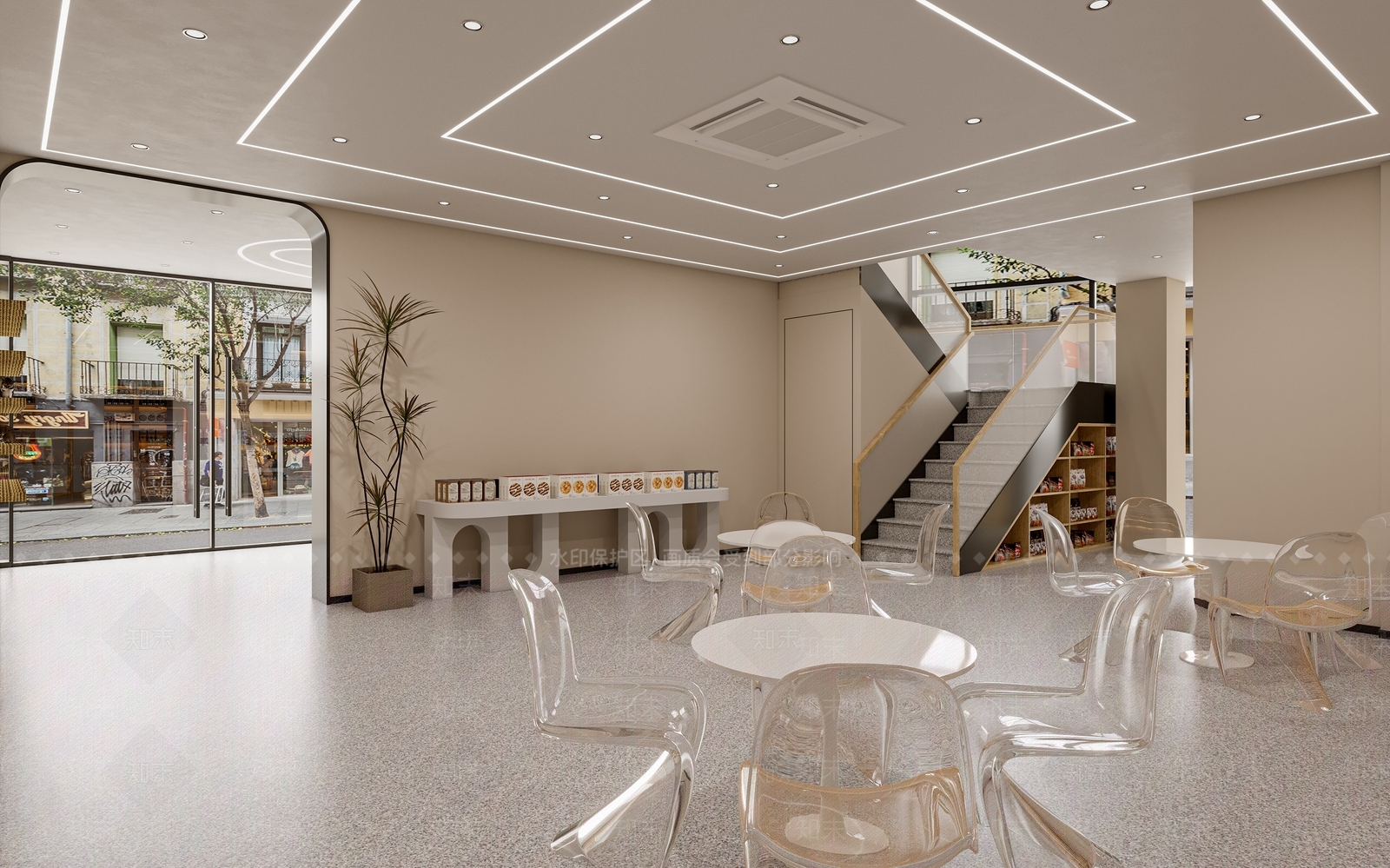 现代宠物店3D模型下载【ID:1140078582】