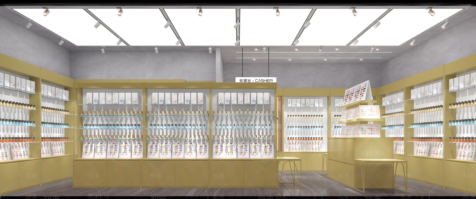 现代美甲美睫店3D模型下载【ID:1140081340】
