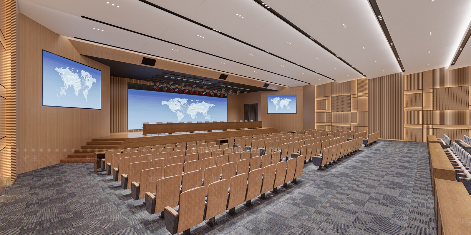 现代报告厅3D模型下载【ID:1140081531】