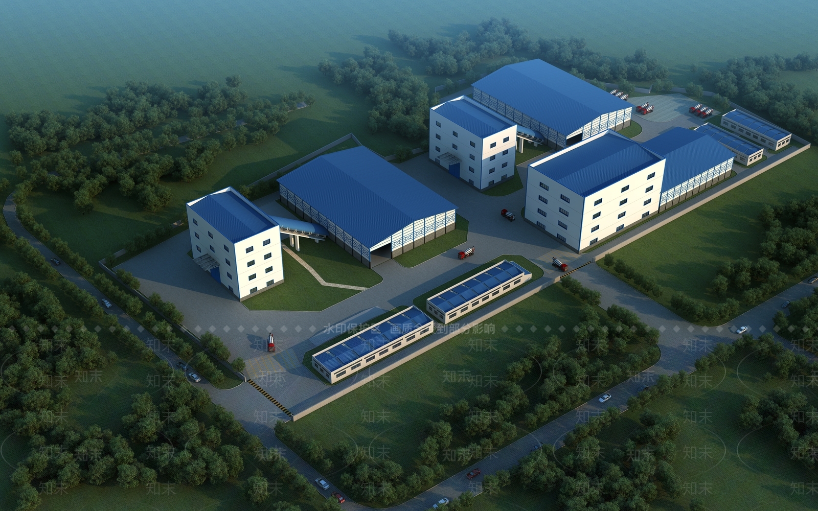 现代工业厂房3D模型下载【ID:1140102024】