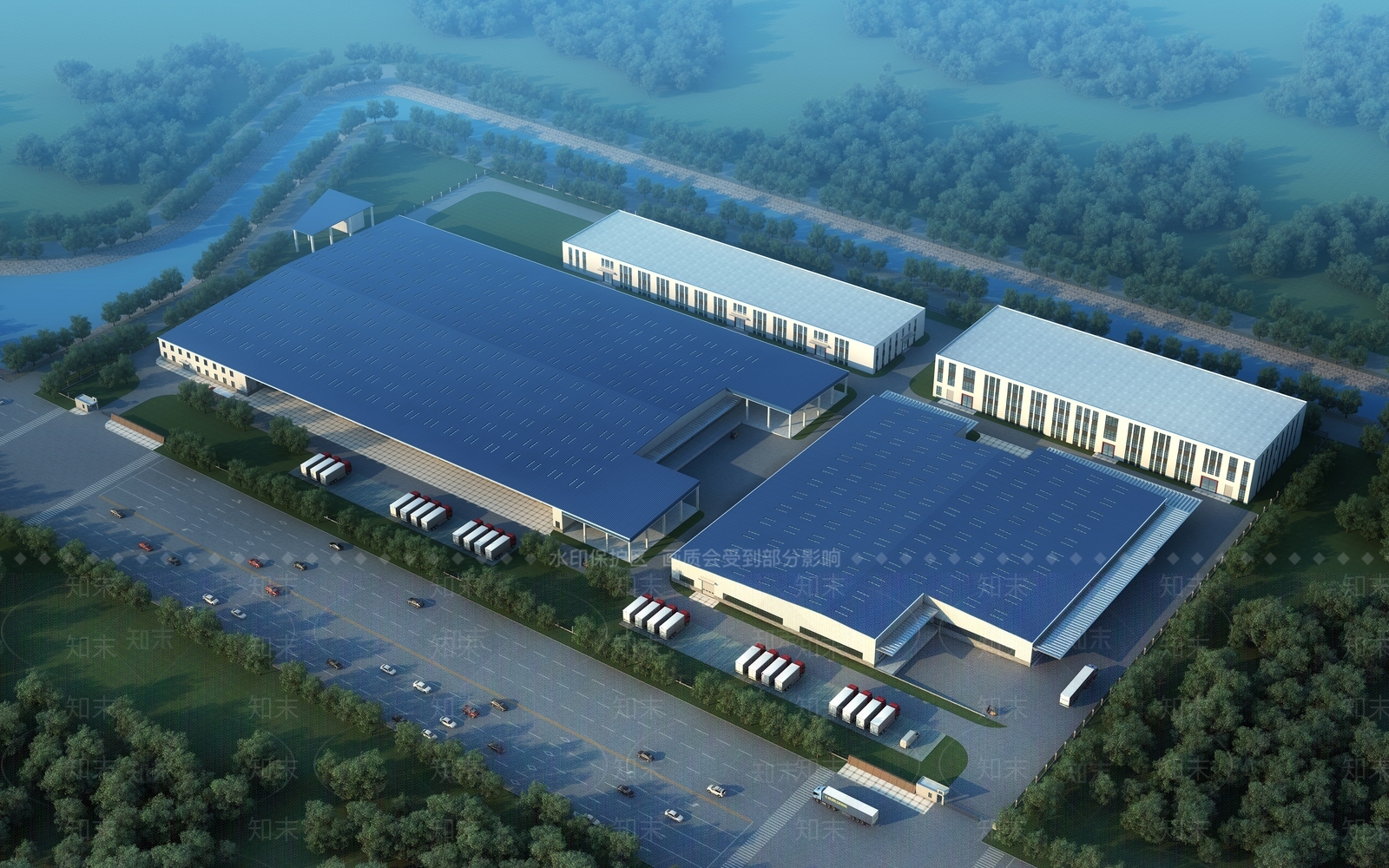 现代工业厂房3D模型下载【ID:1140104506】