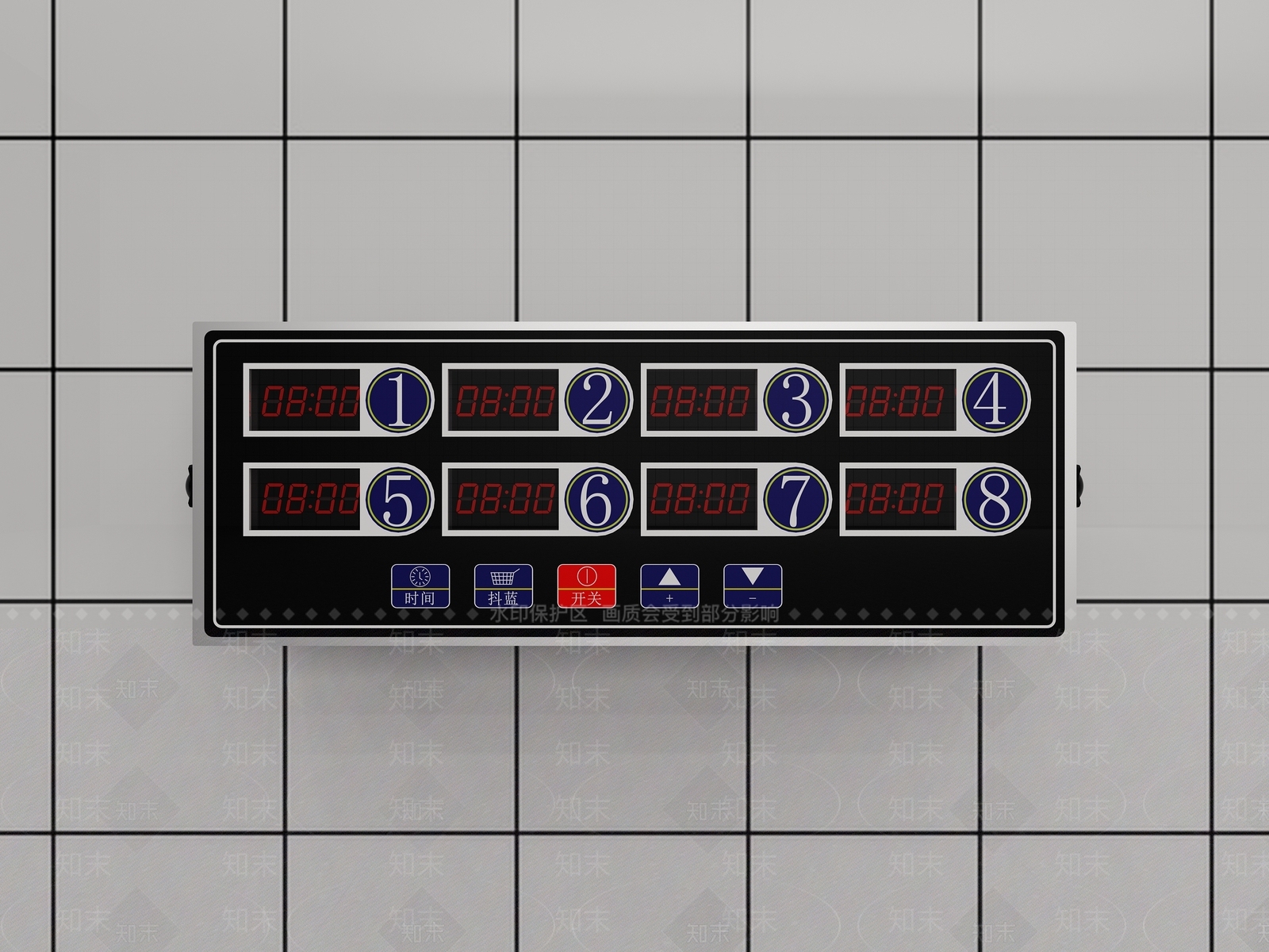 炸鸡汉堡店厨房用具3D模型下载【ID:1140109686】