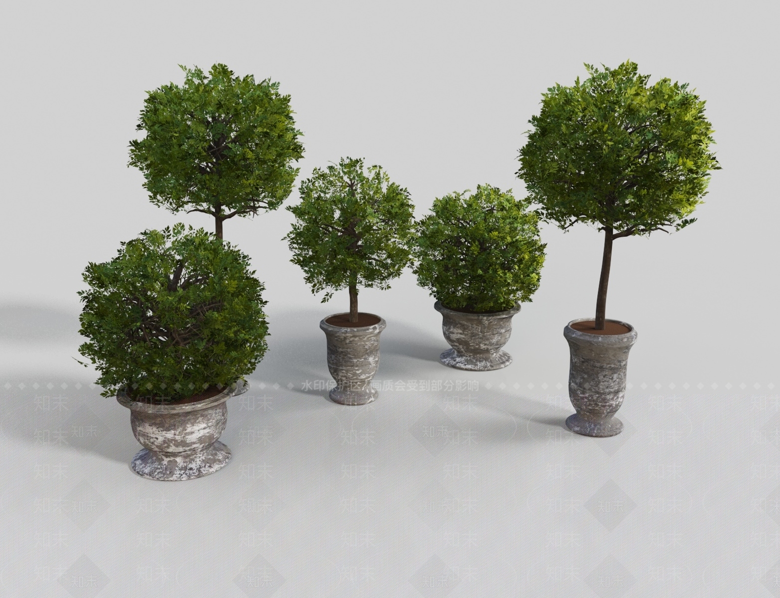 花钵3D模型下载【ID:1140115789】