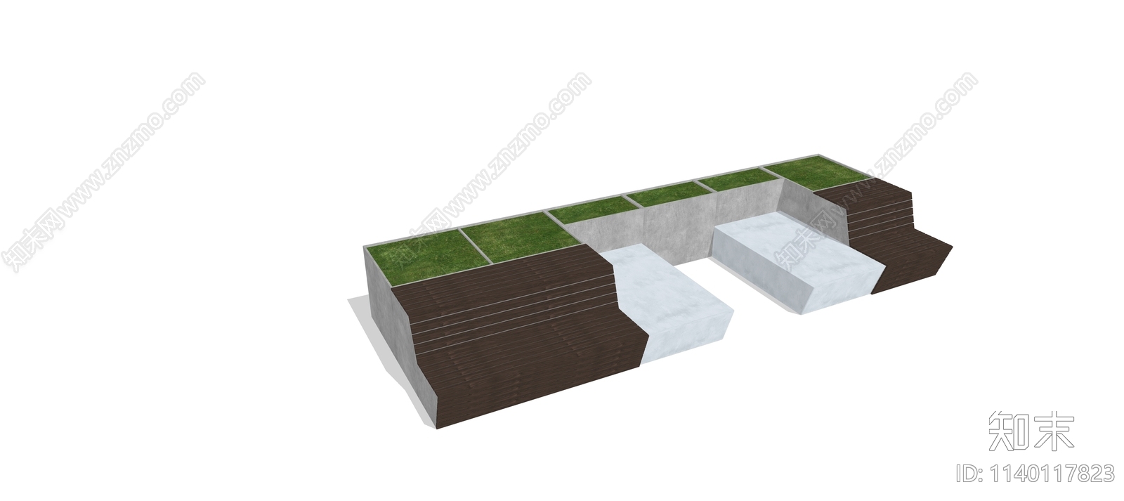 现代景观座椅SU模型下载【ID:1140117823】