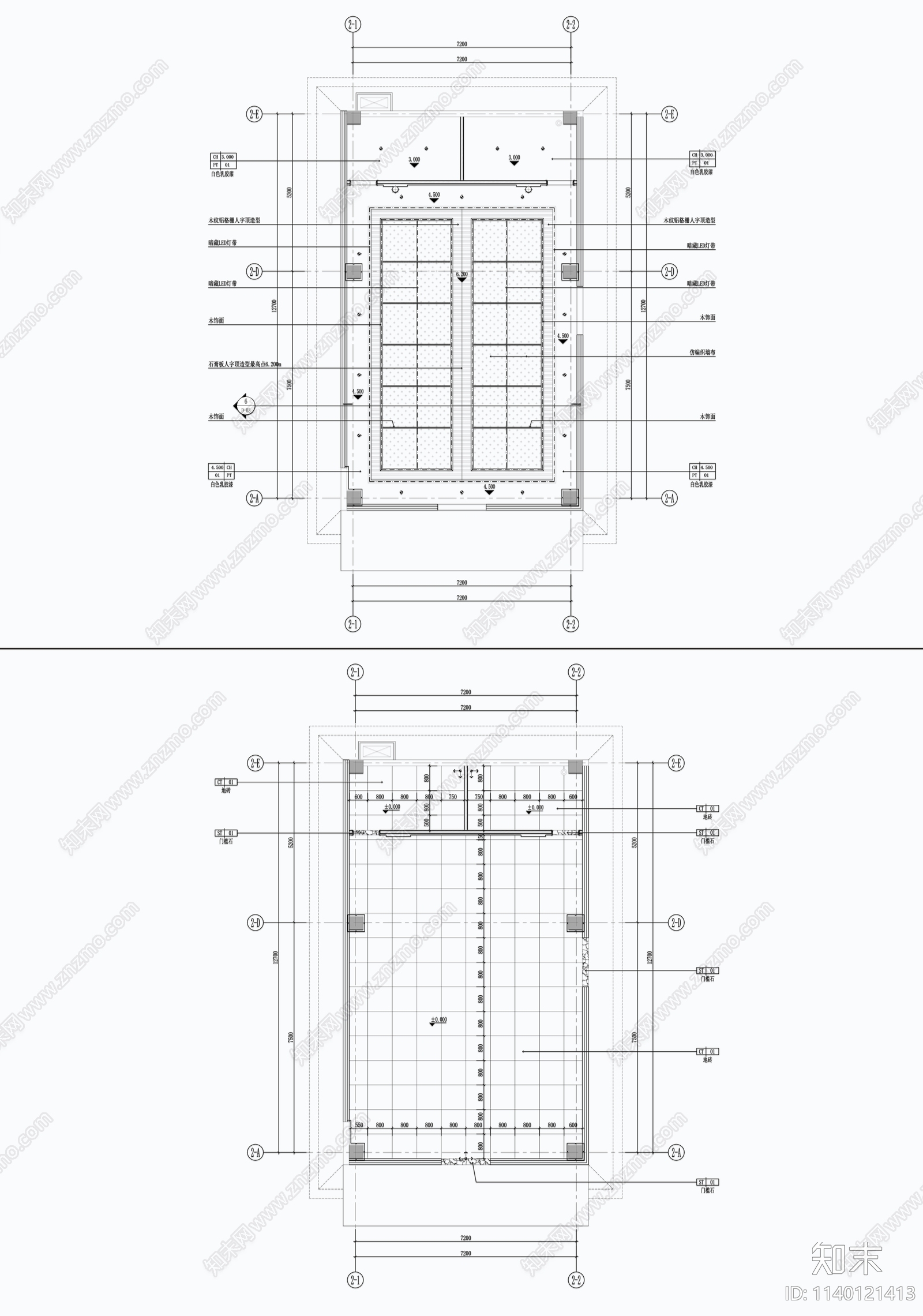 游客中心效果图cad施工图下载【ID:1140121413】