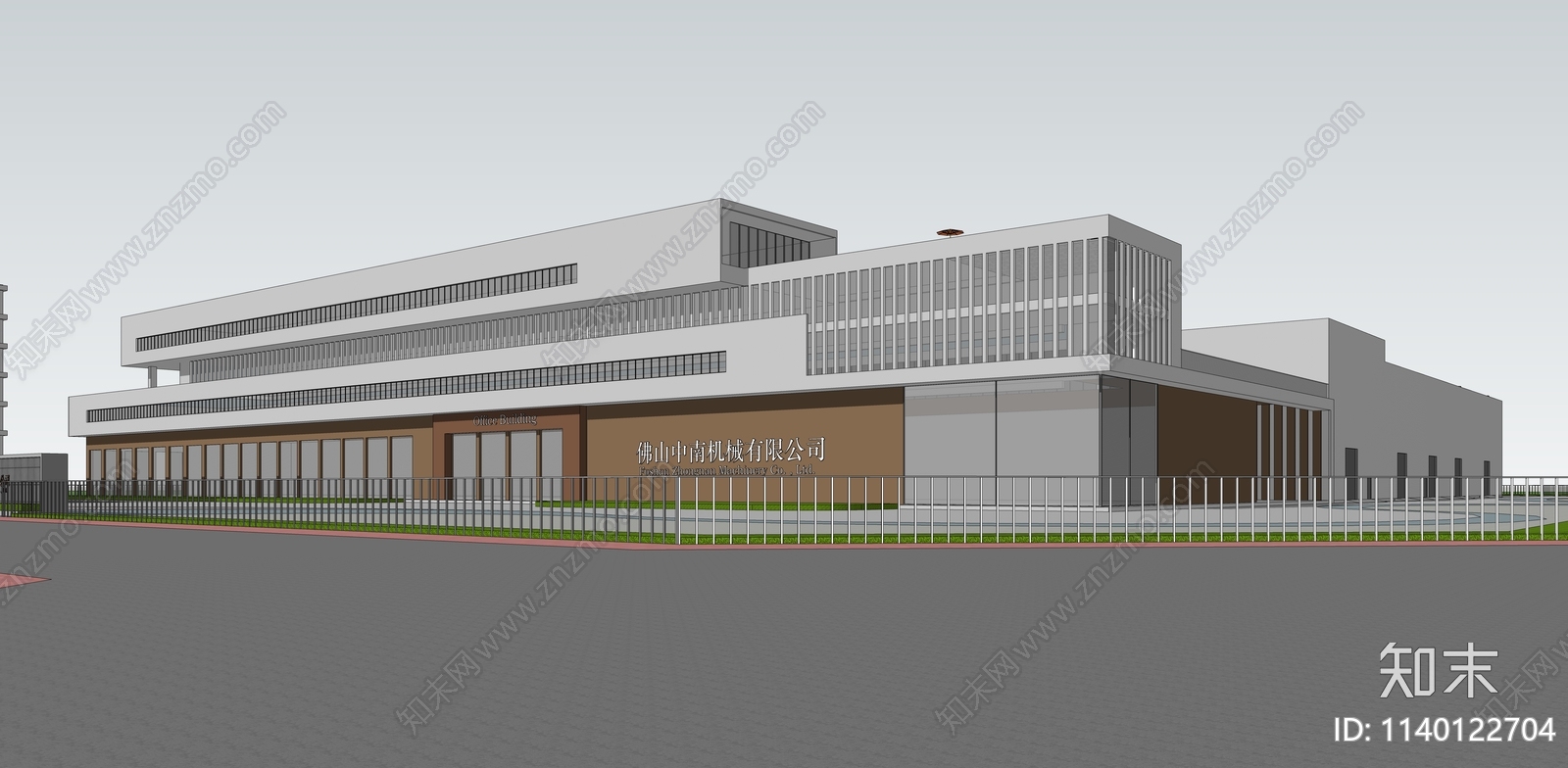 现代虹领路项目厂房SU模型下载【ID:1140122704】