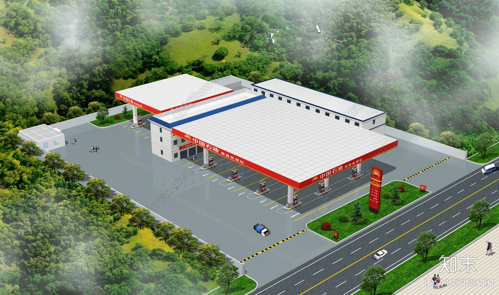 加油站平面布置图施工图下载【ID:1140139191】