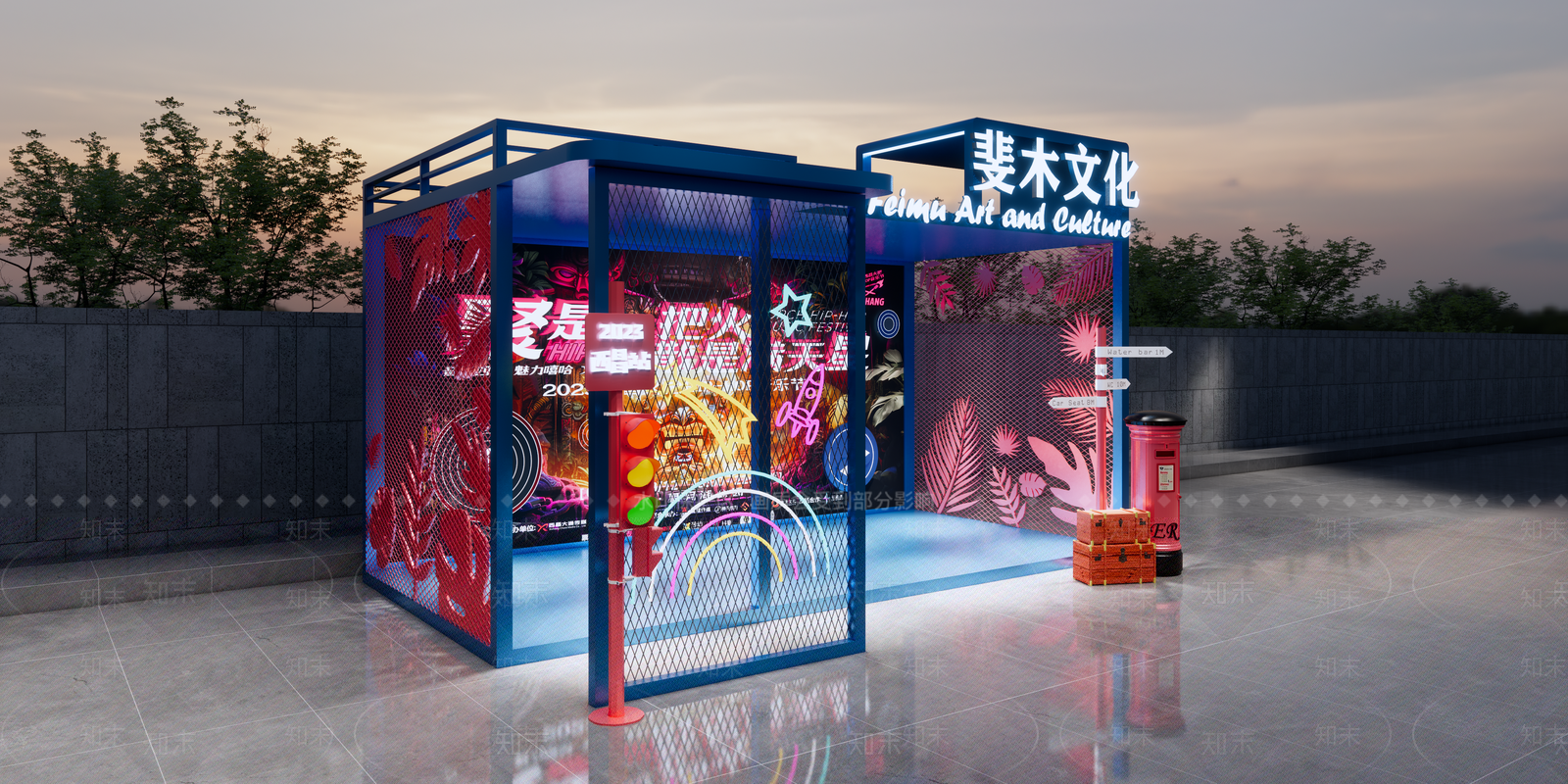 现代售卖摊位SU模型下载【ID:1140142193】
