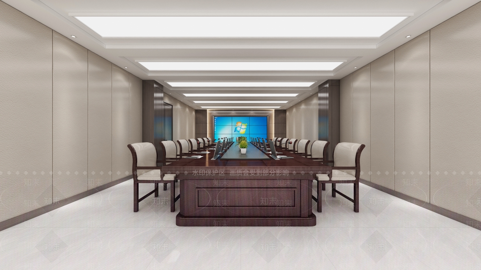 新中式贵宾接待室3D模型下载【ID:1140149551】