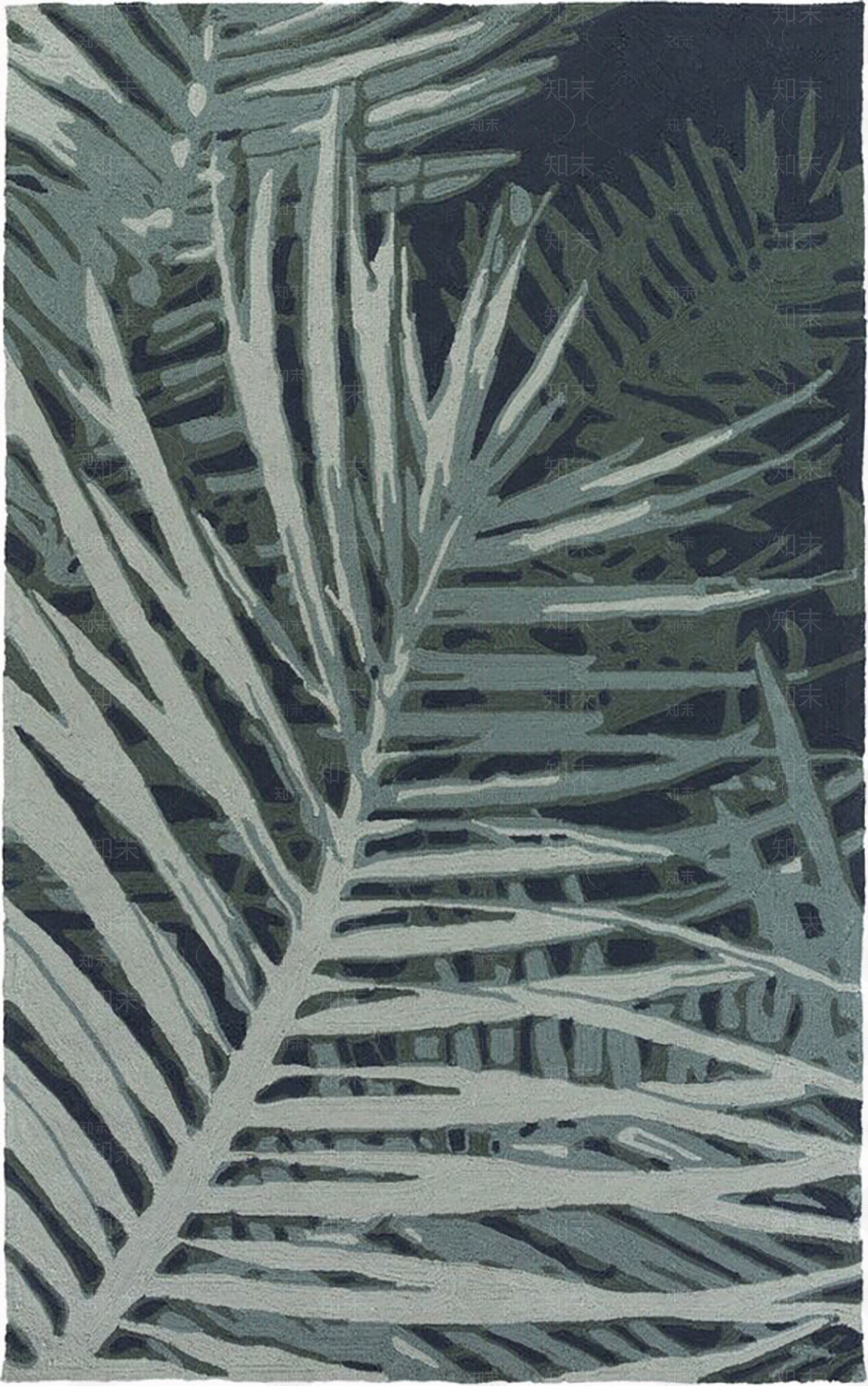 绿色植物叶子地毯贴图下载【ID:1140164141】