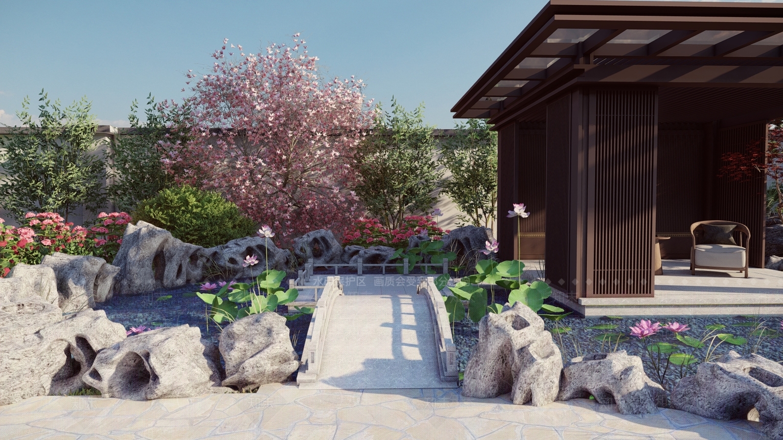 现代太湖石假山小品SU模型下载【ID:1140168955】