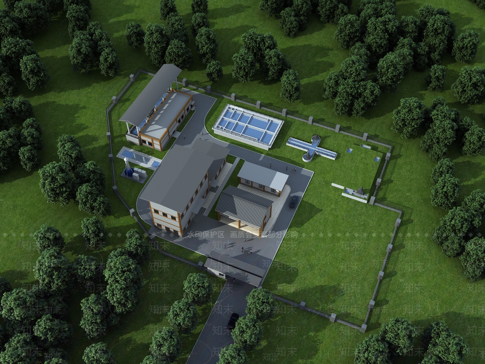 新中式工业厂房3D模型下载【ID:1140176013】