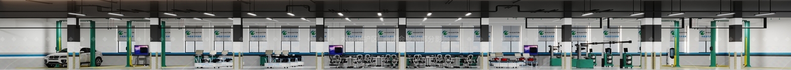 现代新能源汽修店3D模型下载【ID:1140172939】