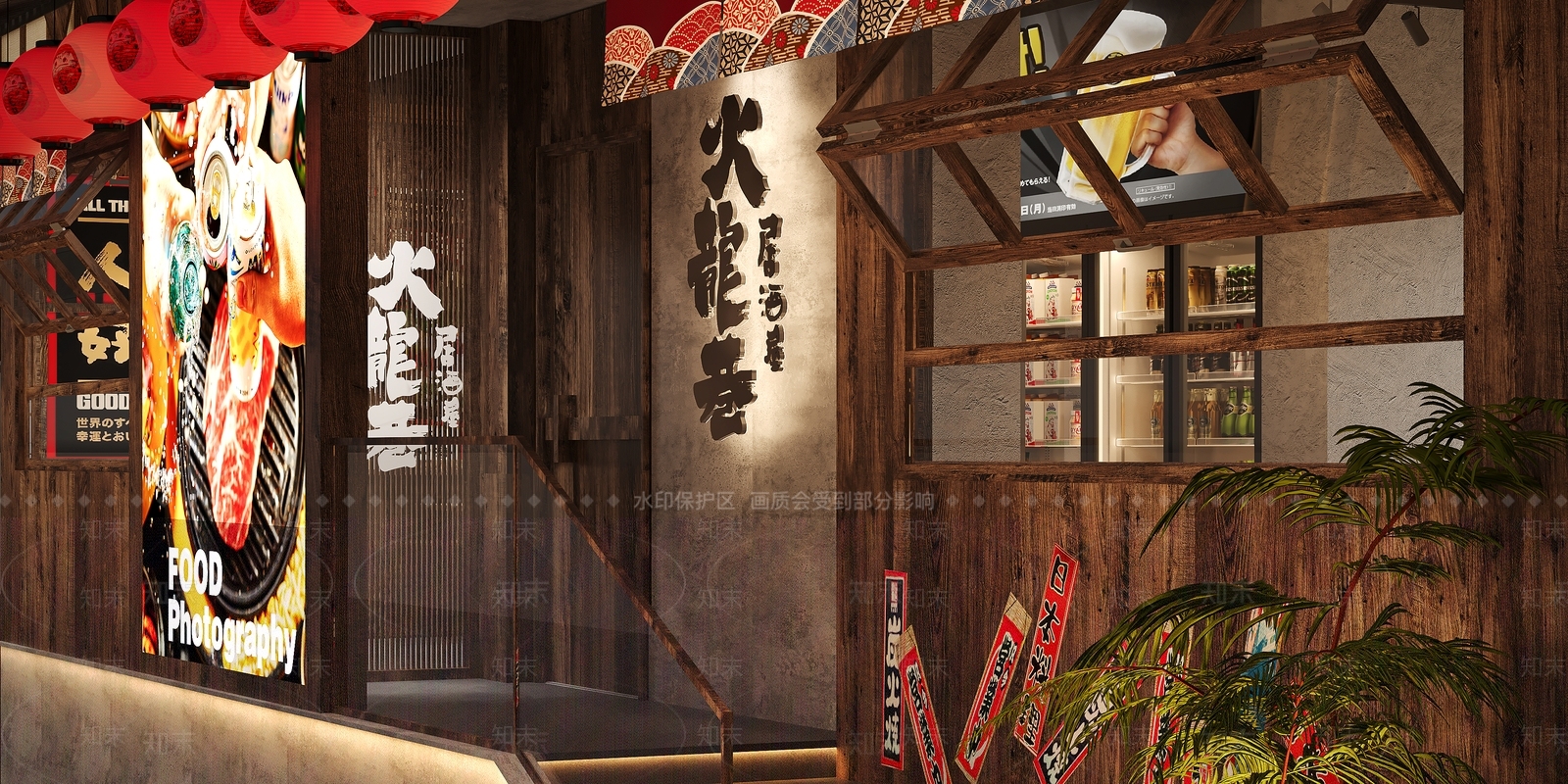 日式酒吧3D模型下载【ID:1213886453】
