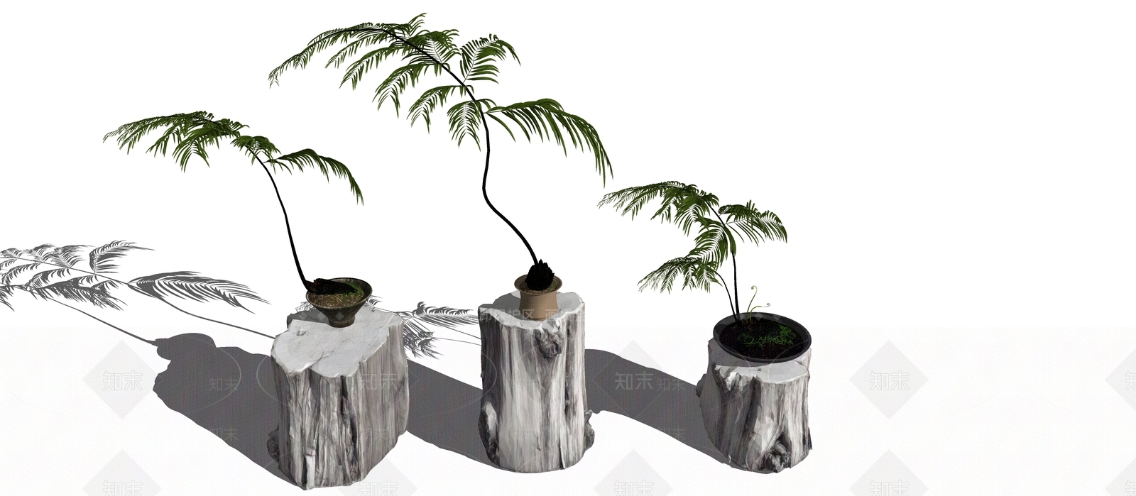 绿植盆栽SU模型下载【ID:1140184955】