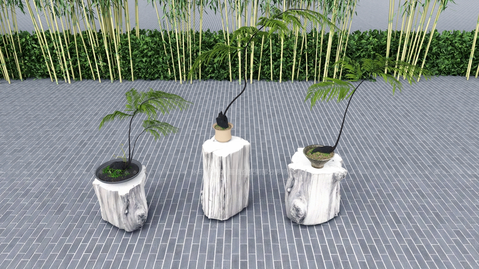 绿植盆栽SU模型下载【ID:1140184955】