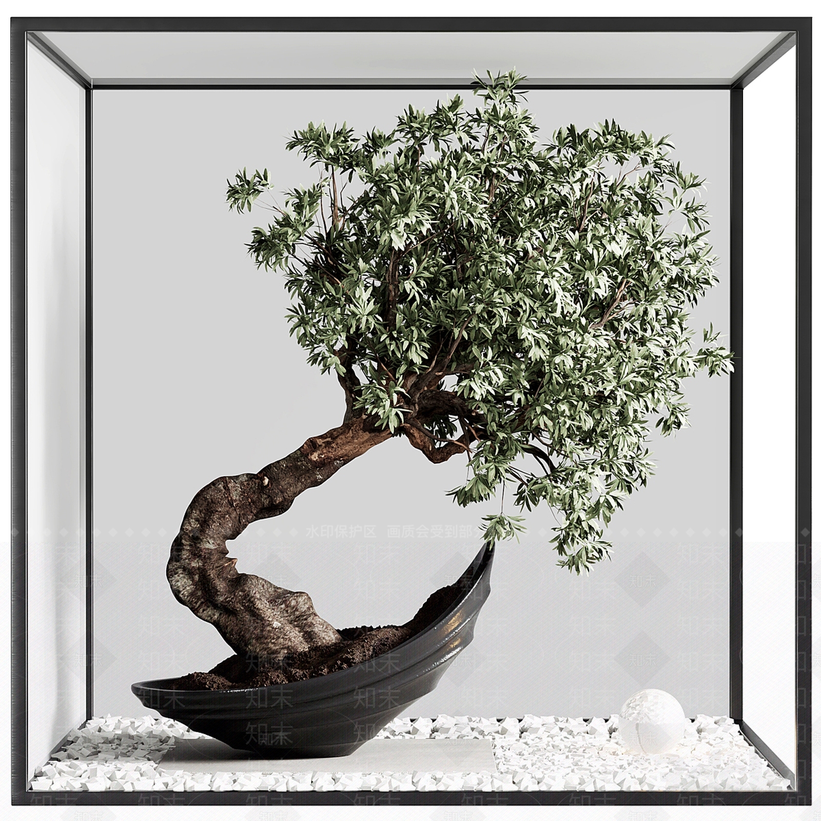 心之所向盆景3D模型下载【ID:1140210092】