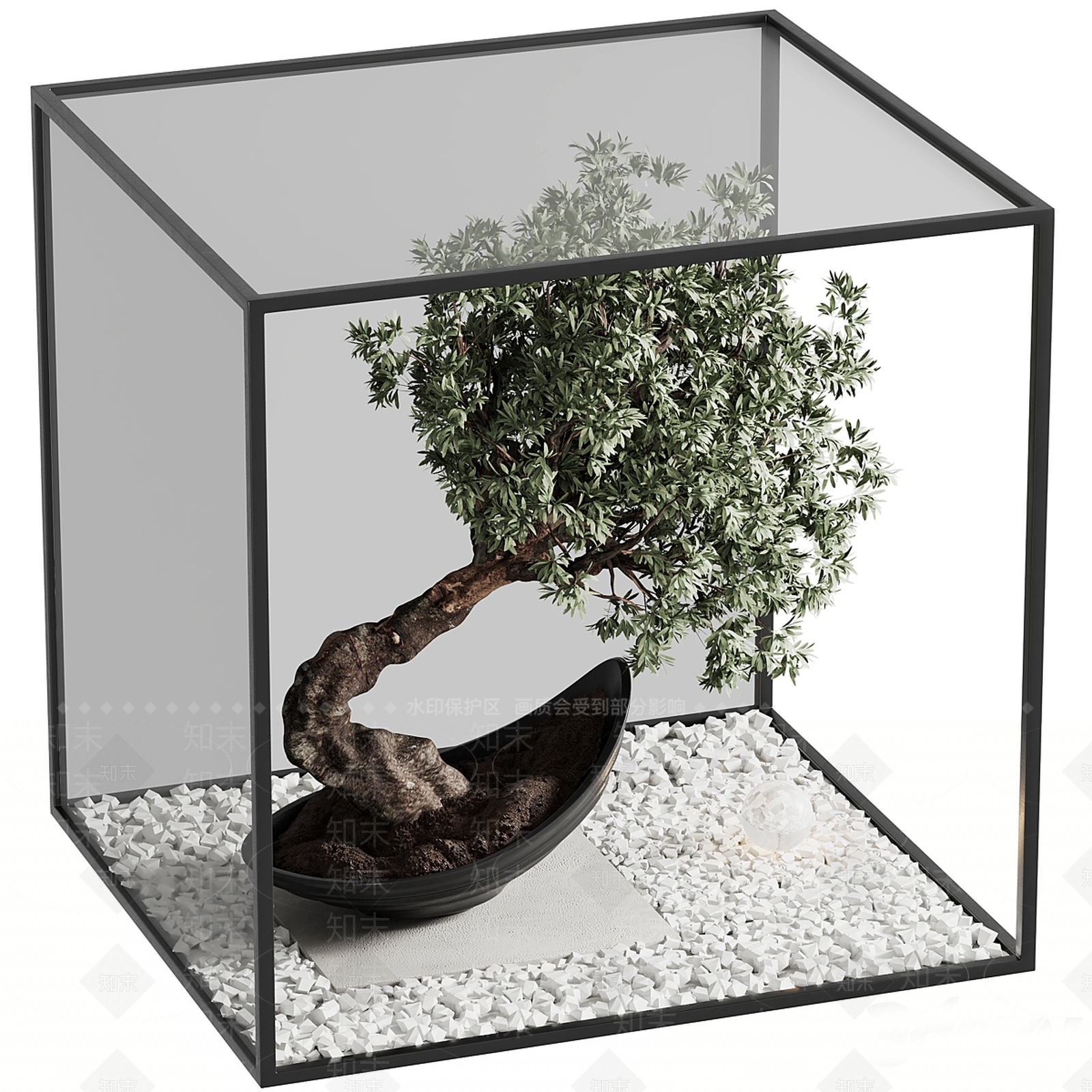 心之所向盆景3D模型下载【ID:1140210092】