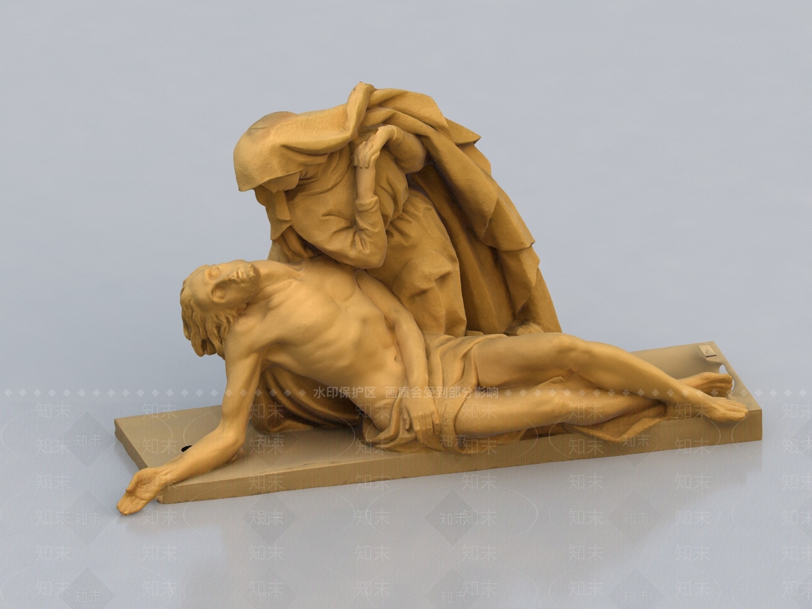 现代石雕摆件3D模型下载【ID:1140212220】