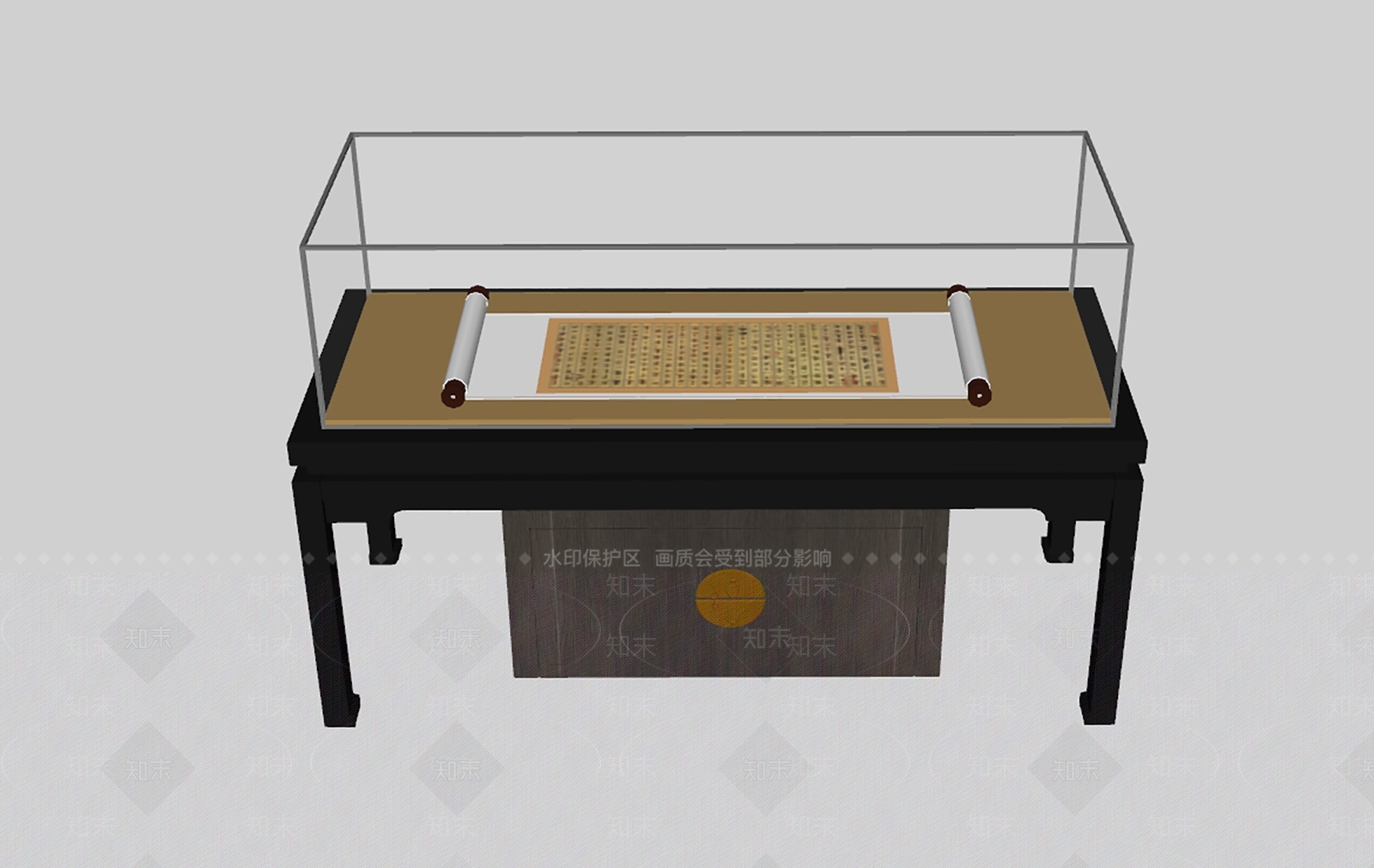 中式展柜SU模型下载【ID:1140215208】