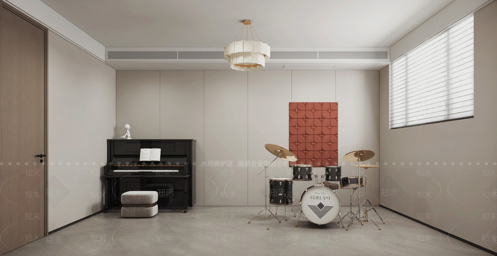 现代架子鼓3D模型下载【ID:1140218017】