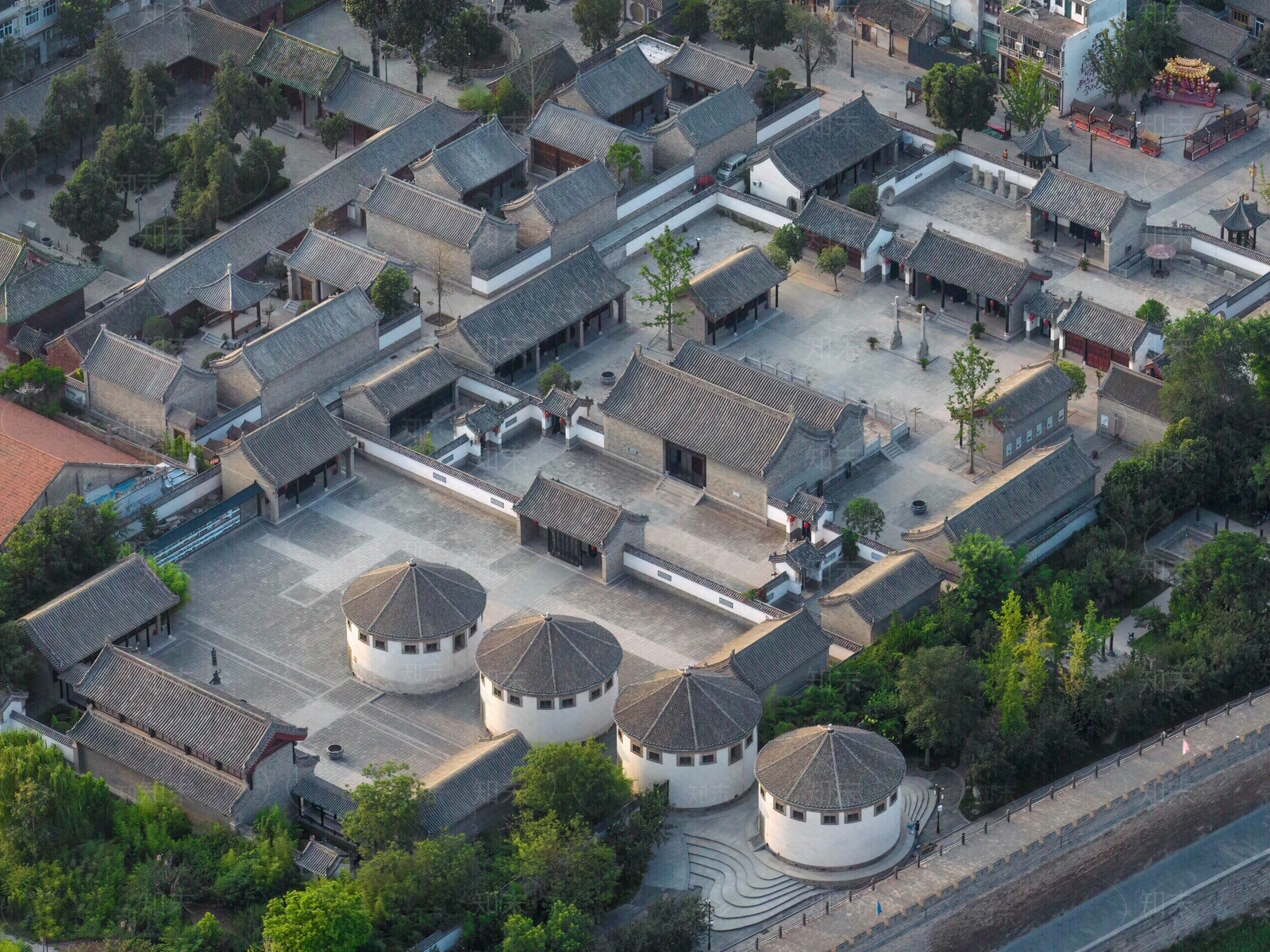 古建筑群鸟瞰图贴图下载【ID:1140217645】